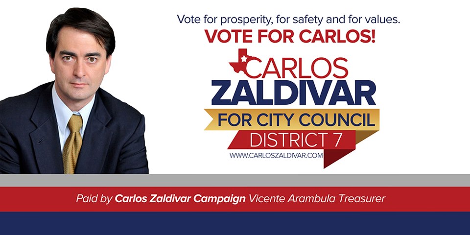 Carlos Zaldivar City Council Campaign