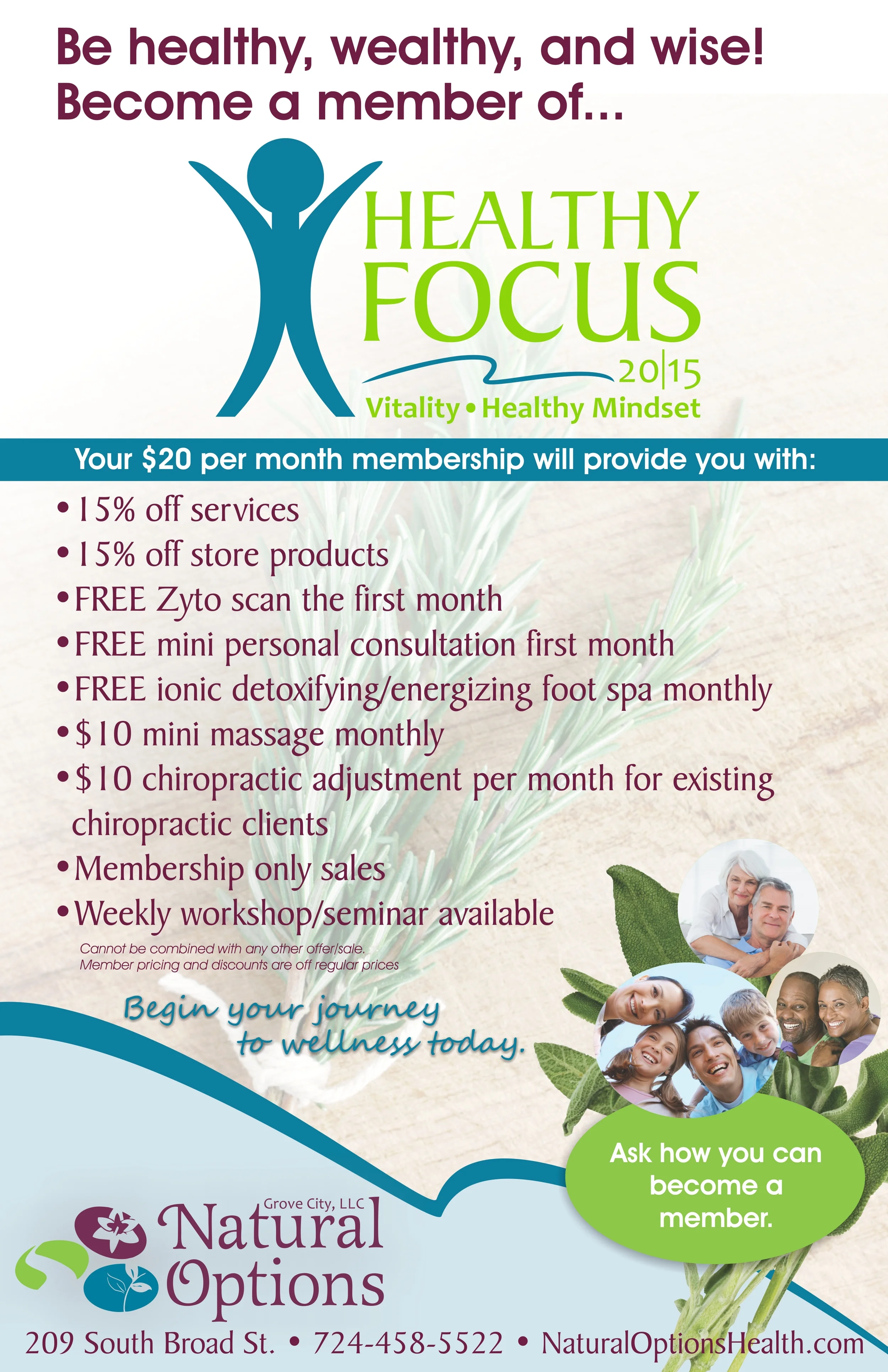 Promotional poster for in-store display.