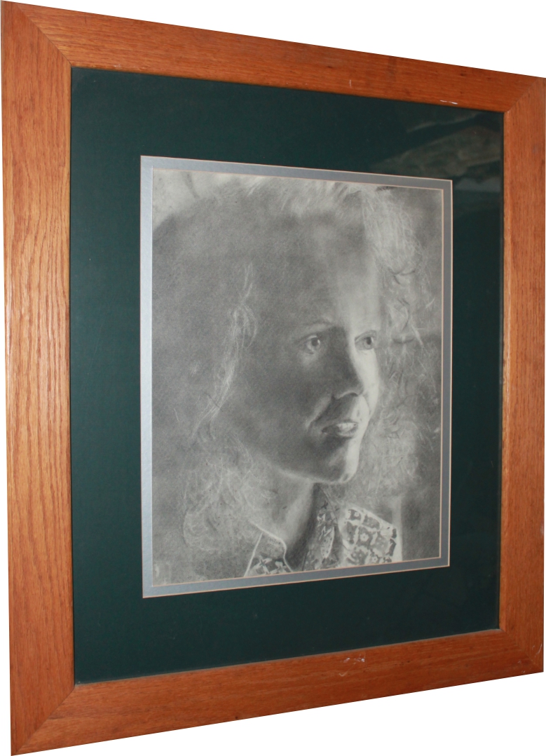 my 8th grade self portrait
