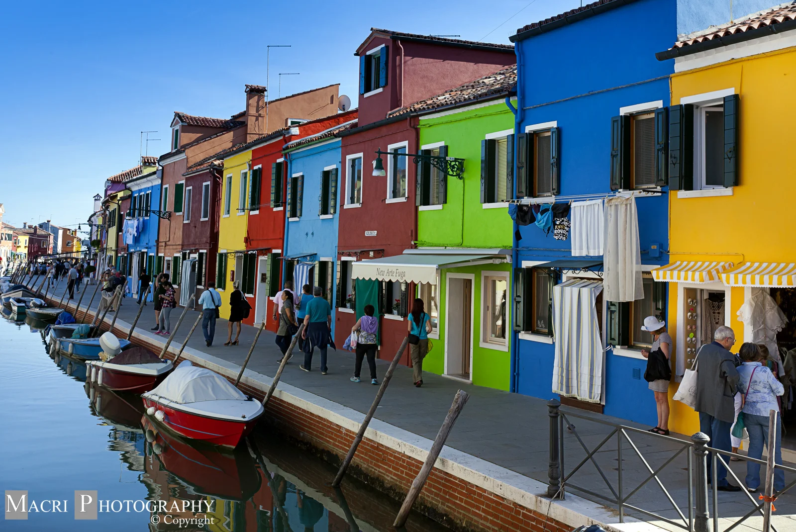 Colourful homes in the Venetian Lagoon - Burano, Italy