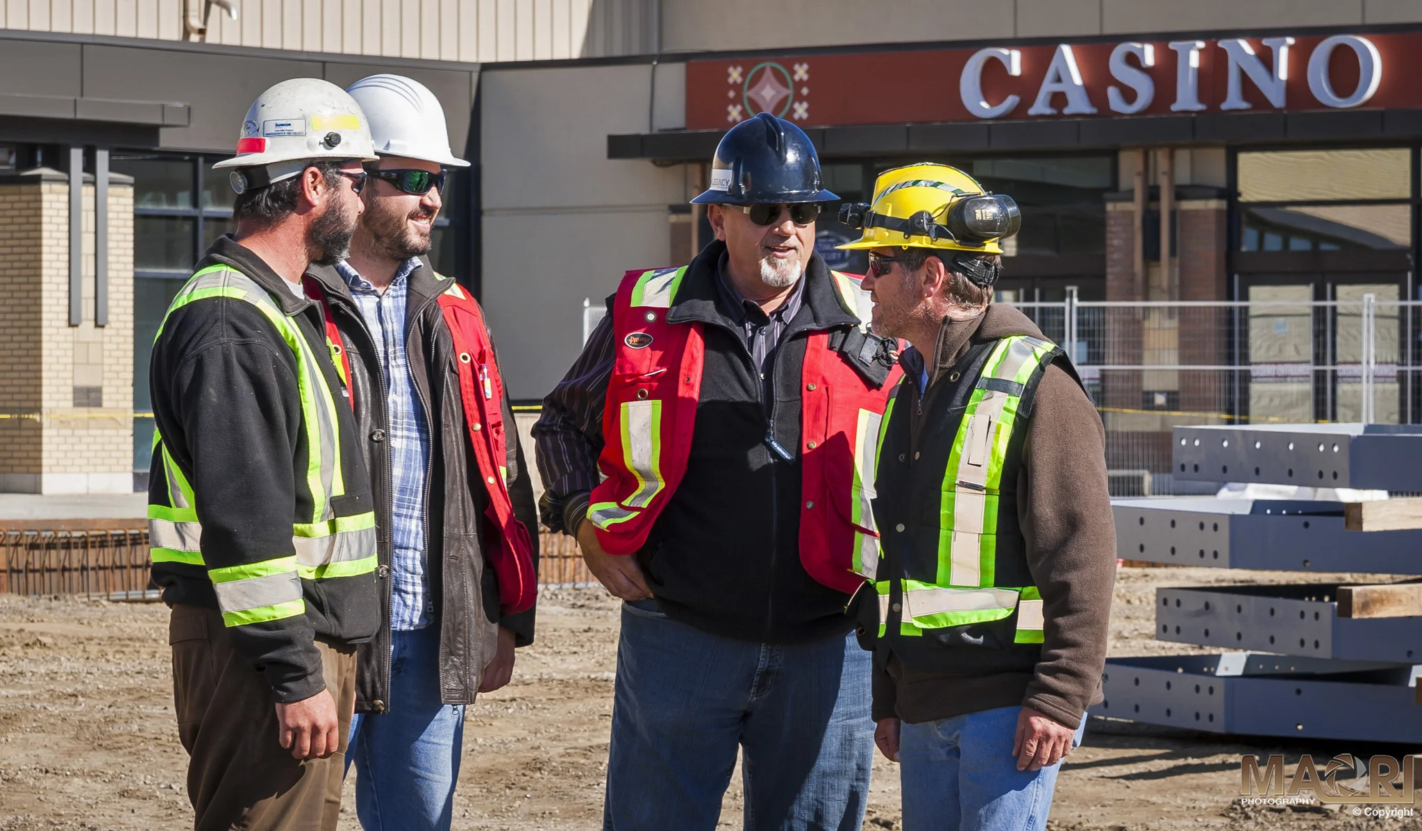 Legacy Building Solutions at the River Cree new concert venue site.