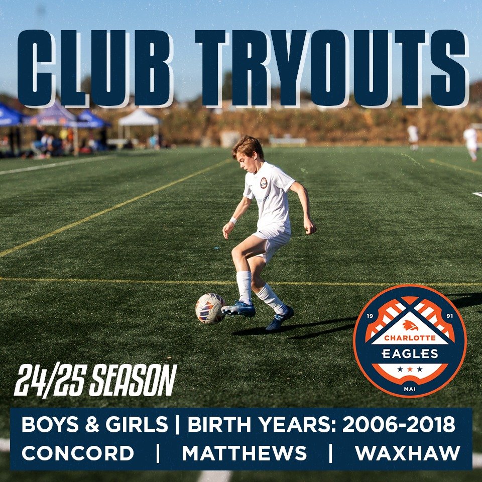 There is still time to register for Youth Club Soccer Tryouts ⚽ for boys and girls for teams in Concord, Matthew, and Waxhaw areas. Visit the link 🔗 in our profile to register today ⬆️

#SoliDeoGloria #ClubSoccerTryouts #YouthClubSoccer #girlsclubso