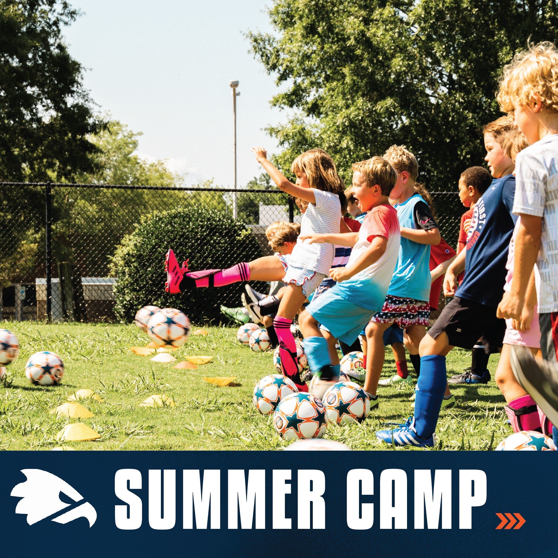 It is time to register for Charlotte Eagles Summer Camps. It is a great opportunity for your kids to spend a week growing their soccer skills, making new friends, and enjoying fun activities.

We have options across the Charlotte area for kids ages 5