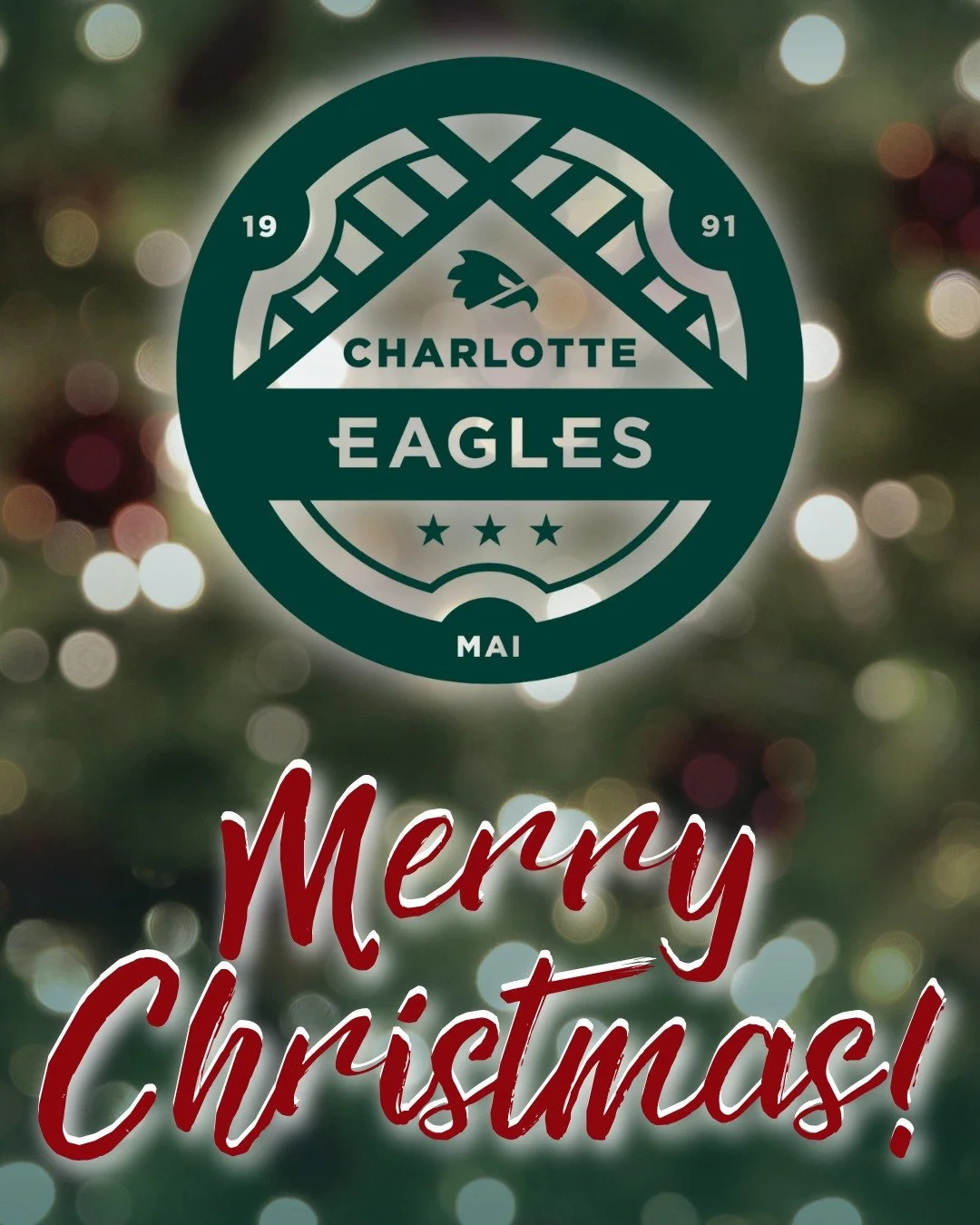 For to us a child is born; to us a son is given, and the the government shall be upon his shoulder. He shall be called Wonderful Counselor, Mighty God, Everlasting Father, Prince of Peace." Isaiah 9:6

From our Charlotte Eagles family to yours, 
