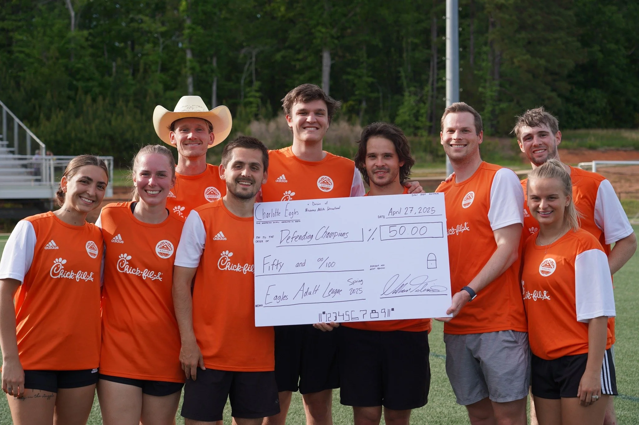 Think you&rsquo;ve got what it takes to be crowned Champs? 🏆 Grab your friends and register for this spring's Charlotte Eagles Adult League 7v7 Tournament! ⚽️ 

🗓️ April 11, 2026
📍 Charlotte Eagles Soccer Complex
👥 Team &amp; Individual Registrat