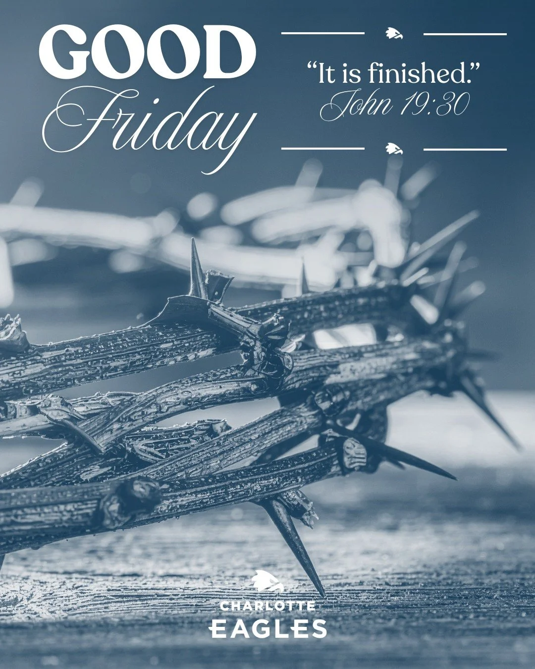 #GoodFriday is a wonderful reminder of the ultimate sacrifice that Jesus has paid for us. May we find peace in Christ's everlasting love and redemption. 🕊️

#SoliDeoGloria #CharlotteEagles