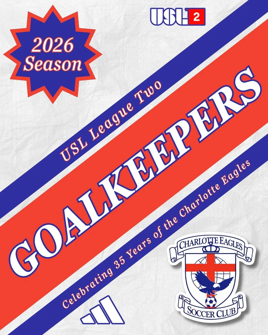 🚨 OUR FIRST @uslleaguetwo ROSTER ANNOUNCEMENT FOR THE 2026 SEASON 🚨

Give a warm welcome to... your 𝑮𝒐𝒂𝒍𝒌𝒆𝒆𝒑𝒆𝒓𝒔 for Summer '26 👊🙅&zwj;♂️⚽️

#SoliDeoGloria | #USLLeagueTwo | #USL2