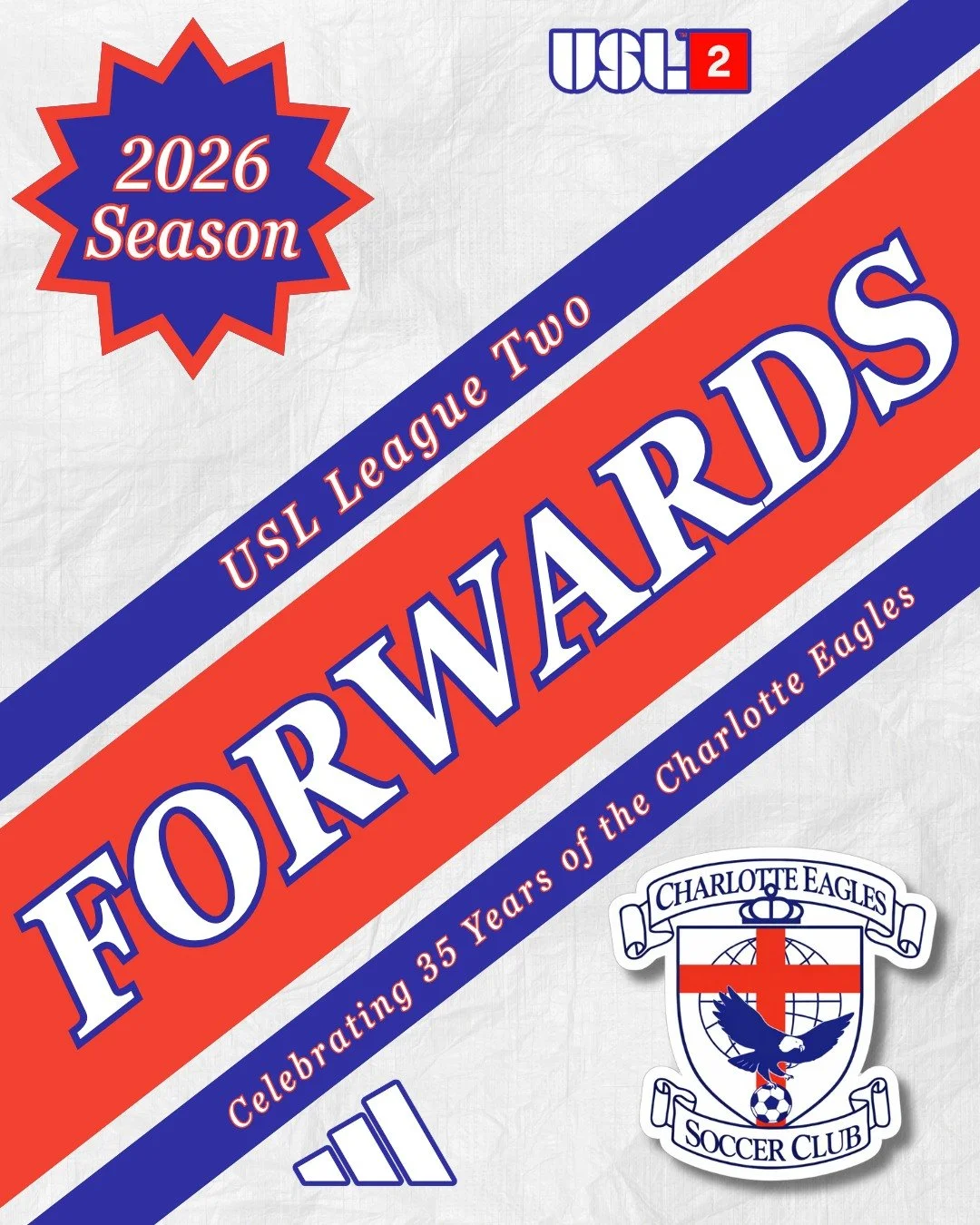 𝑻𝒉𝒆 𝑳𝒆𝒂𝒅𝒆𝒓𝒔 𝒊𝒏 𝑨𝒕𝒕𝒂𝒄𝒌 ⚔️

Give a warm welcome to your Charlotte Eagles forwards for the 2026 @uslleaguetwo season 💪

#SoliDeoGloria | #USLLeagueTwo | #USL2 | #Path2Pro