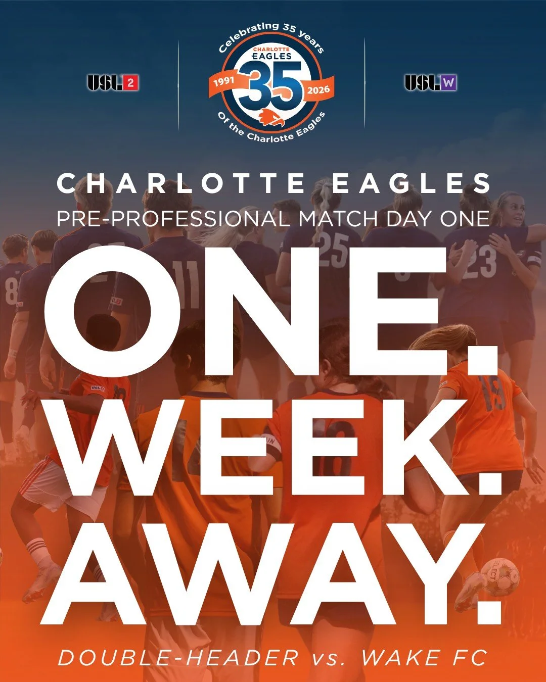 Believe it or not, we are just ONE. WEEK. AWAY. from our first @uslleaguetwo &amp; @uslwleague games of the season 💪 We can't wait to get the season started 👊

#SoliDeoGloria | #USLLeagueTwo | #USLWLeague | #Path2Pro