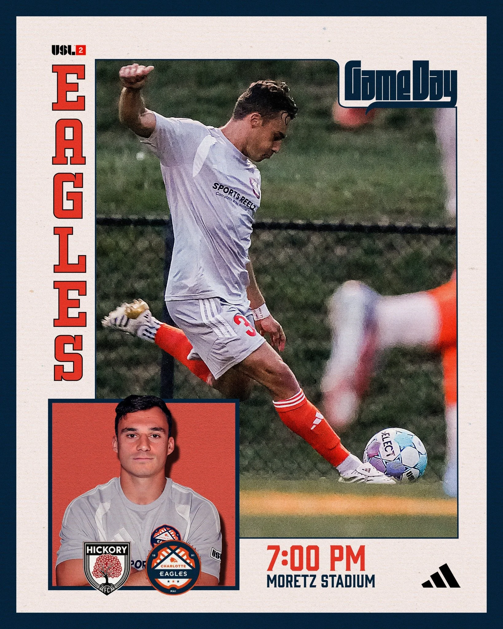 🦅 GAME DAY. All set for a road trip to Hickory 🌳

🆚 @hickoryfootballclub 
📍 Moretz Stadium
⏰ 7:00 pm

🔗 Match stream can be found at the link in our bio!

#SoliDeoGloria | #USLLeagueTwo | #Path2Pro