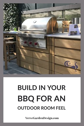 Hand-made Oak Outdoor Kitchen by Gaze Burvill. Designer: Butter Wakefield. Image: Lorraine Young/Verve Garden Design.