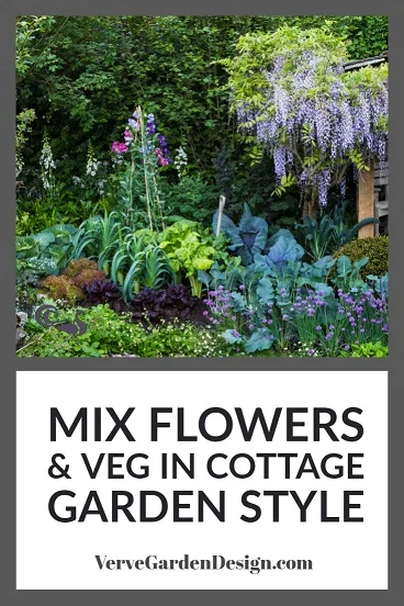 Ornamental Vegetables and Garden Flowers Grown Together in the Welcome to Yorkshire Garden. Designer: Mark Gregory. Image: Chris Denning/Verve Garden Design.