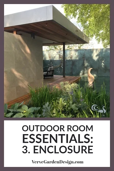Outdoor rooms need enclosure to feel intimate. Designer: Chris Beardshaw. Image: Verve Garden Design