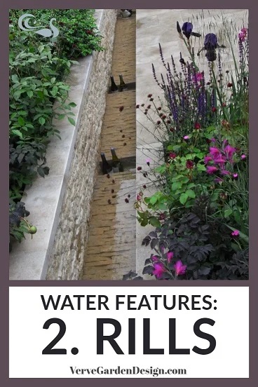Beautiful stone rill cooling Cloudy Bay wine- what's not to love? Designers: Wilson McWilliam. Image: Lorraine Young/Verve Garden Design.