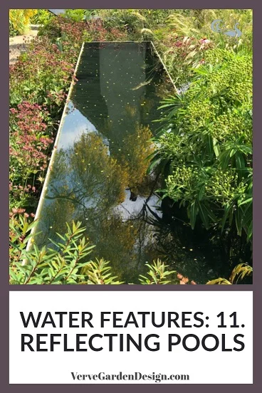 Corten steel reflecting raised pool salvaged from Tom Stuart-Smith's Chelsea Flower Show garden and now enjoyed at his home. Image: Lorraine Young/Verve Garden Design.