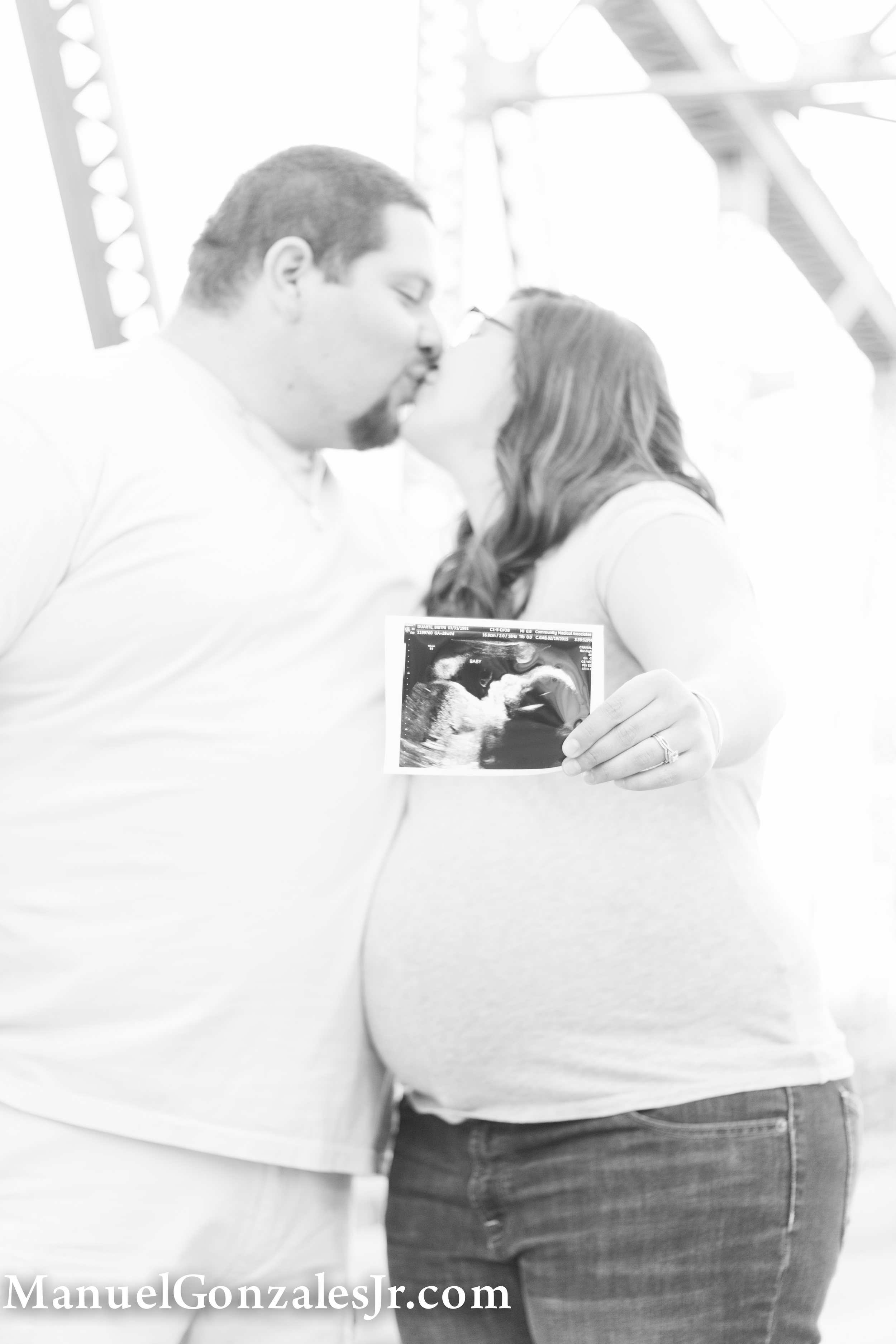 Their beautiful baby's first pic