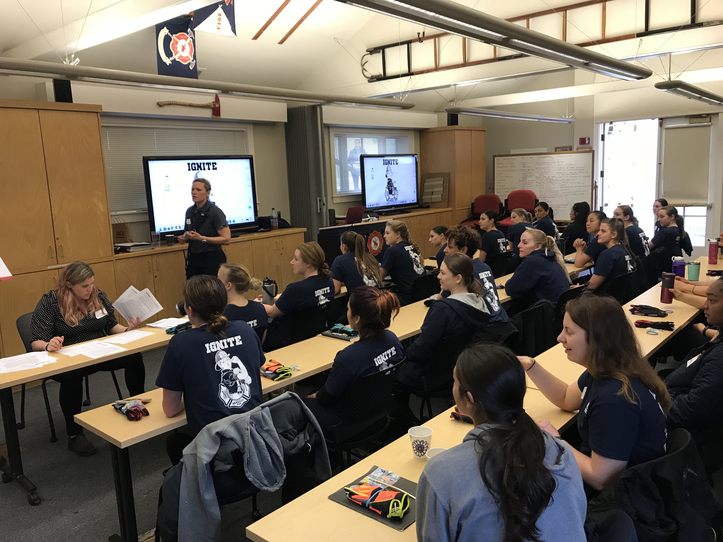 EDUCATION - student are exposed to what the fire service is through presentations. They are given the opportunity to ask questions to other firefighters.