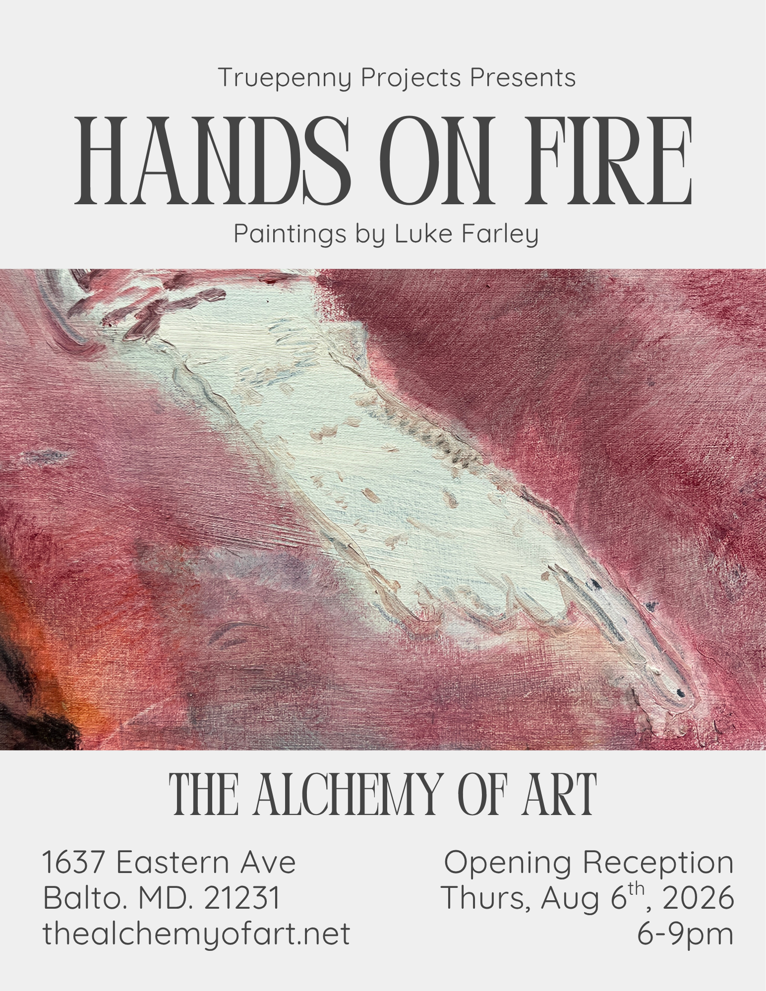 Opening Reception: Hands on Fire - Paintings by Luke Farley