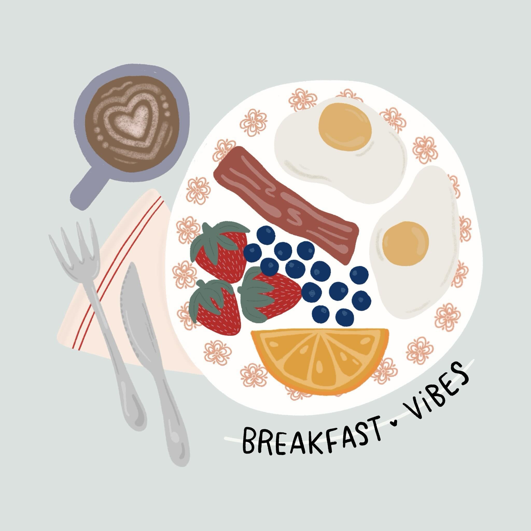 Good morning! Drew myself some breakfast since I&rsquo;m still sick and have zero interest in actual food. Loves it 🤪

Just for fun, tell me how you take your eggs!