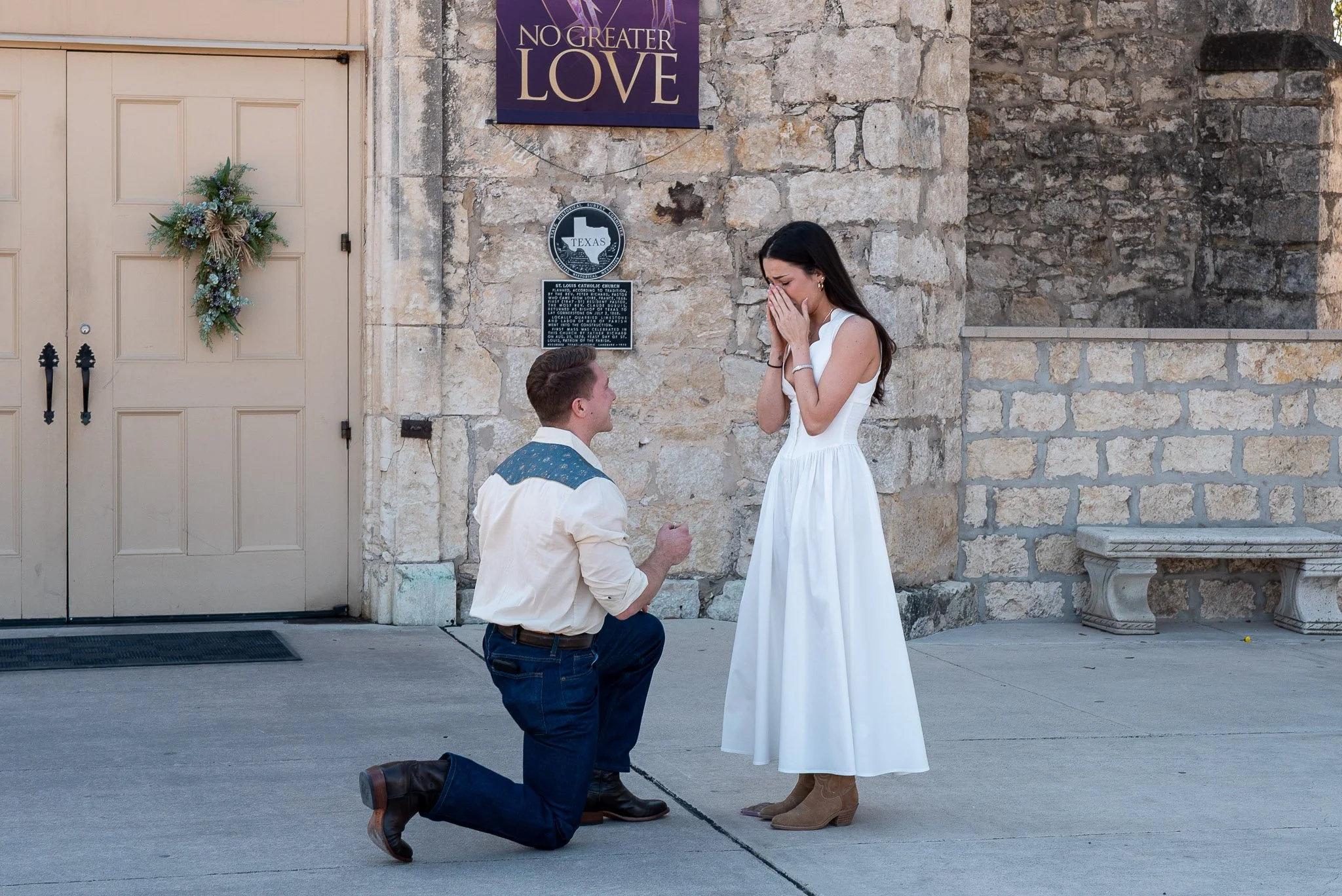 A Heartfelt Proposal in Castroville, Texas