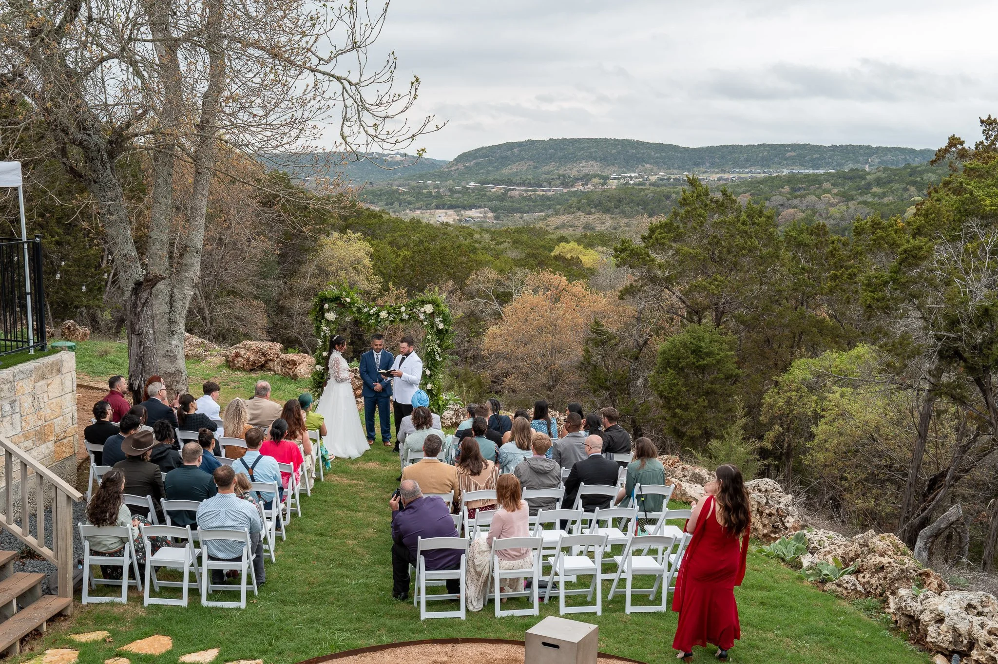 Simi &amp; Ryan’s Airbnb Wedding at Canyon Lake | Intimate Hill Country Wedding