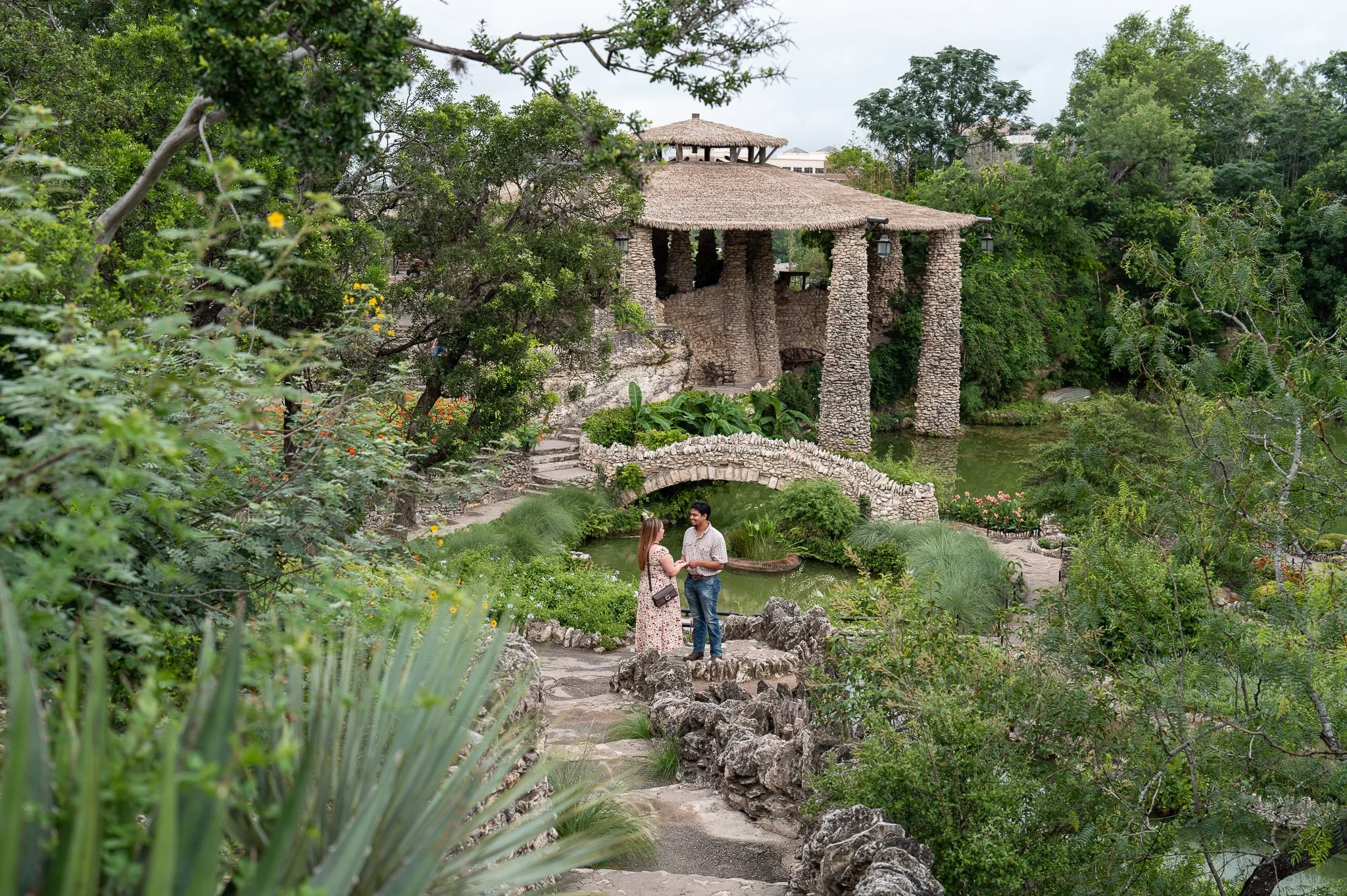 How Emiliano Planned a Surprise Proposal at the San Antonio Japanese Tea Garden