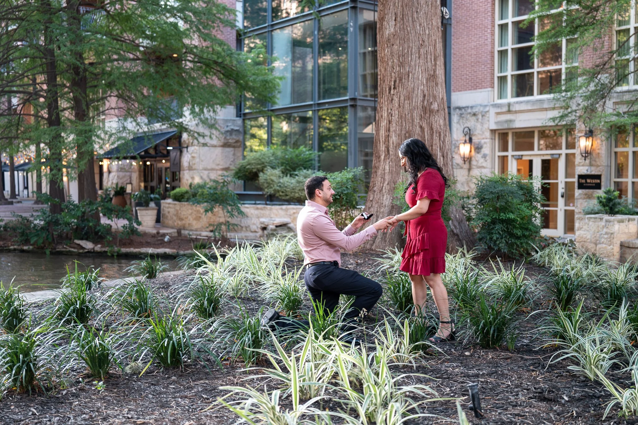 How Meena Planned a Surprise Proposal Along the San Antonio Riverwalk