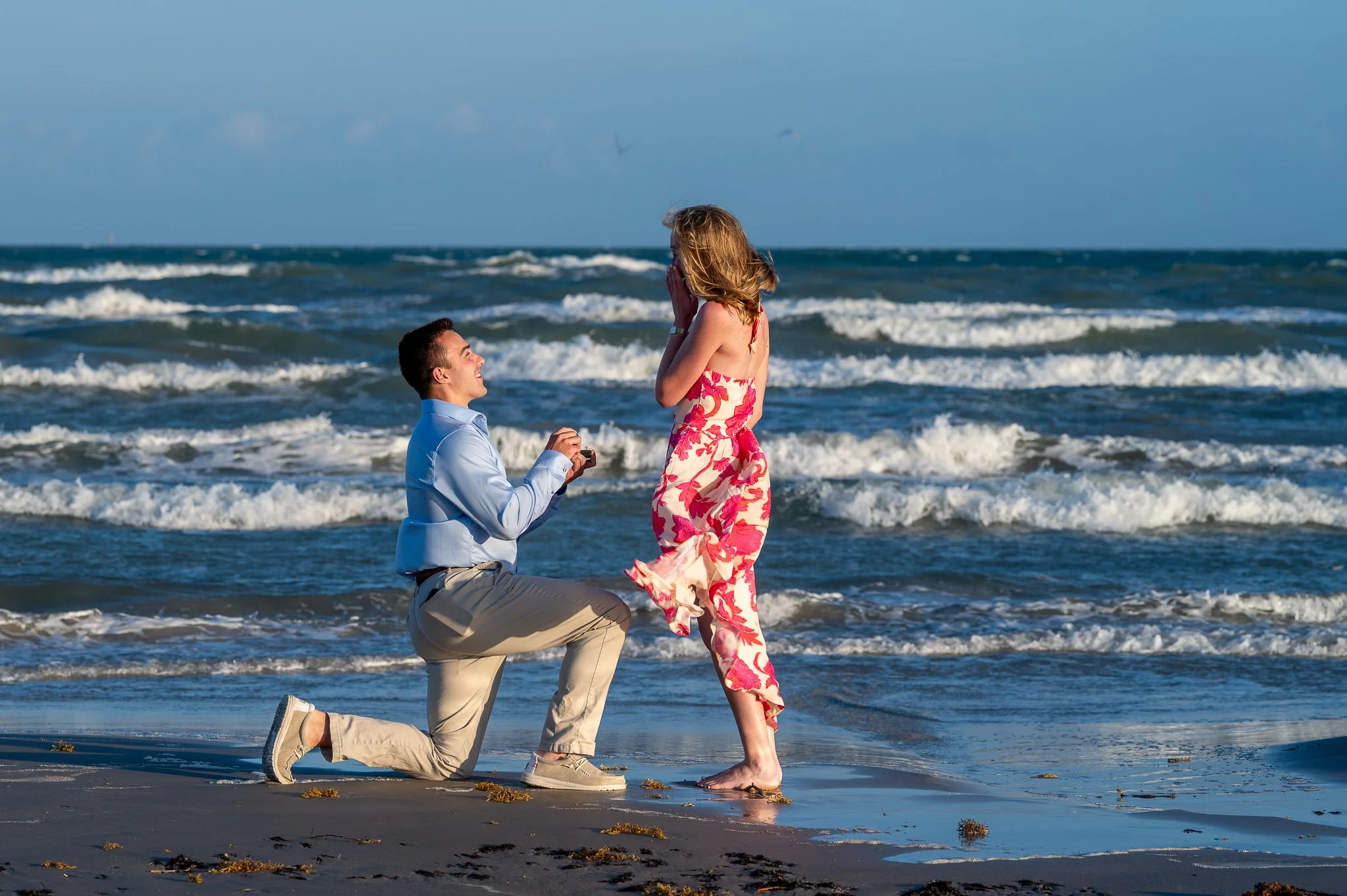 A Sunset Surprise Proposal at Palmilla Beach Resort, Port Aransas