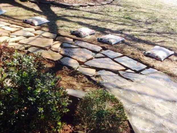 Walk ways are a great way to connect to areas of your yard you never uses!