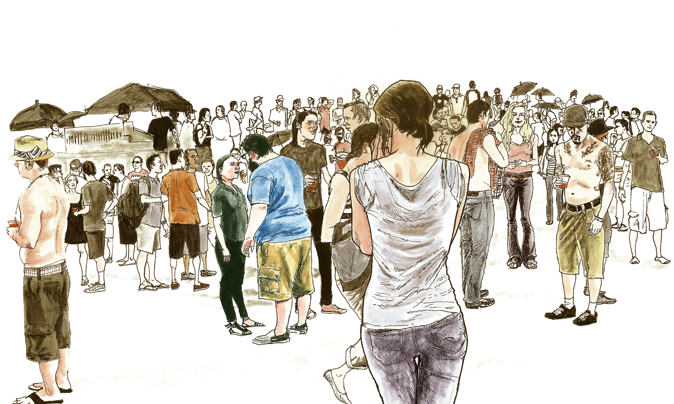 After it rained at McCarren Pool, we stopped and stared. I wish the moment lasted forever.