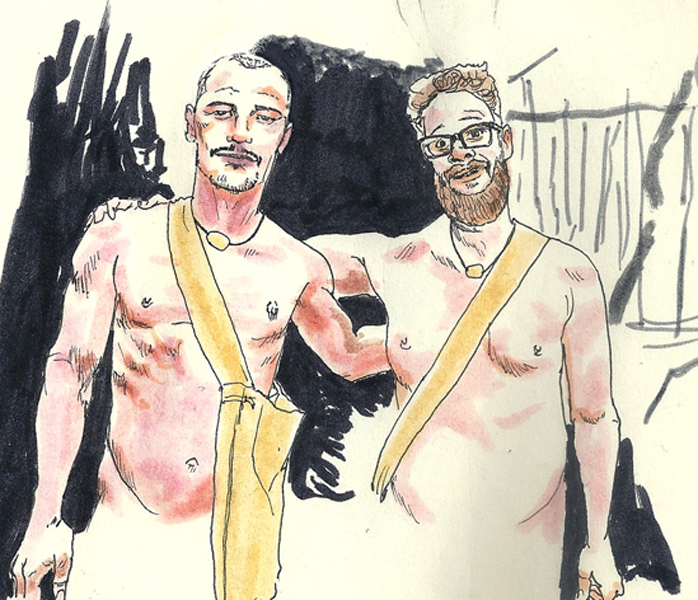 James Franco and Seth Rogan