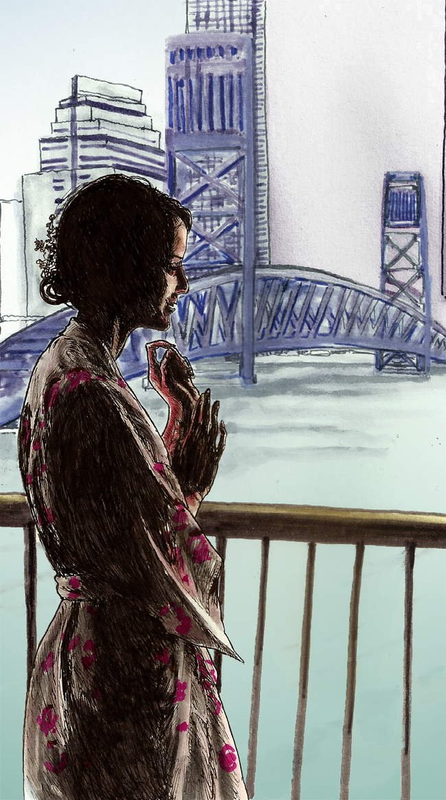 "The morning of my wedding in Jacksonville, Florida." Shannon