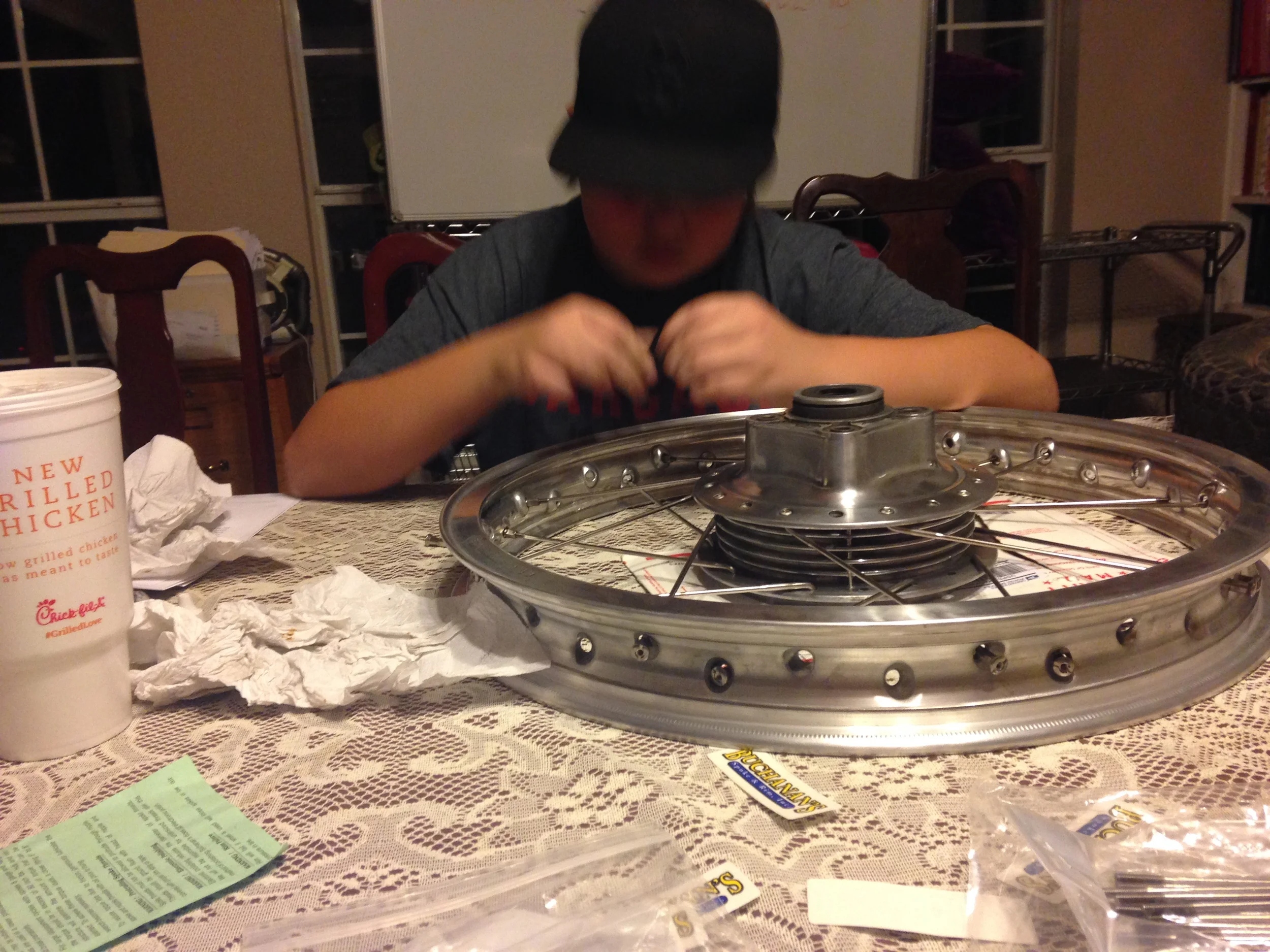 Lacing Shouldered Akront Rims