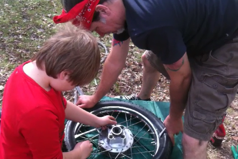 1st tire change