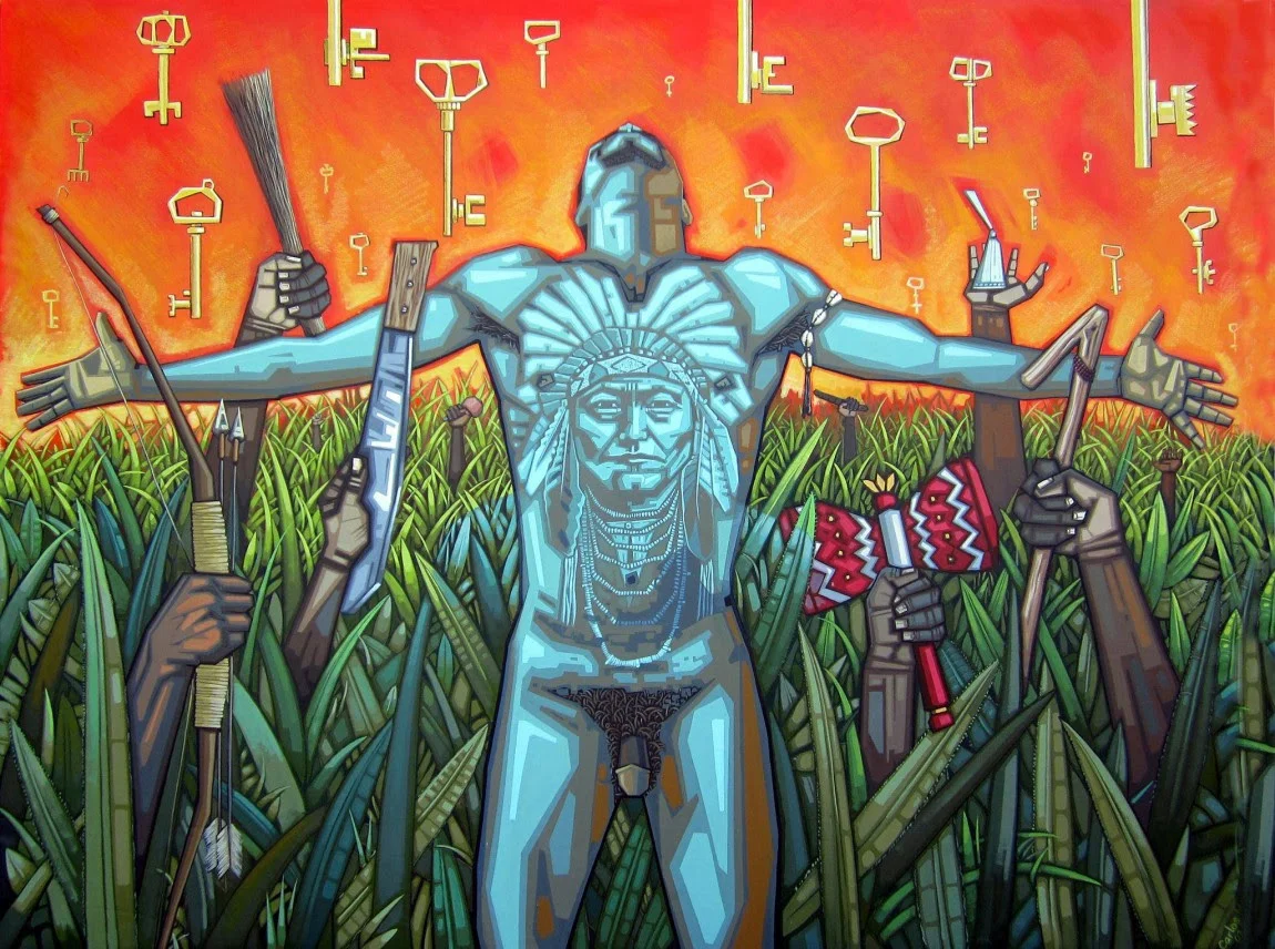 Carlos Mateu Blessing 55” x 70”