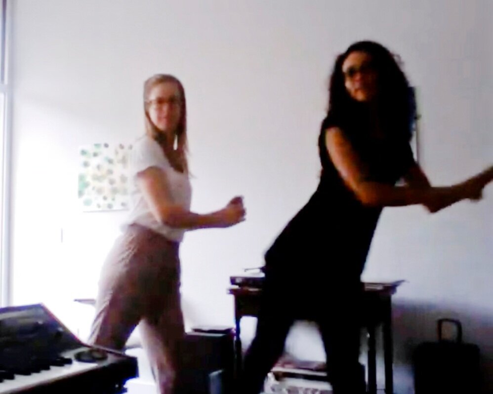 Julia Brown/ Lindsay Benedict Finnish Dance Instruction (homophonokinetic transcriptions), 2013 Color video, sound, 0:50 seconds. (still) Lent by the artists