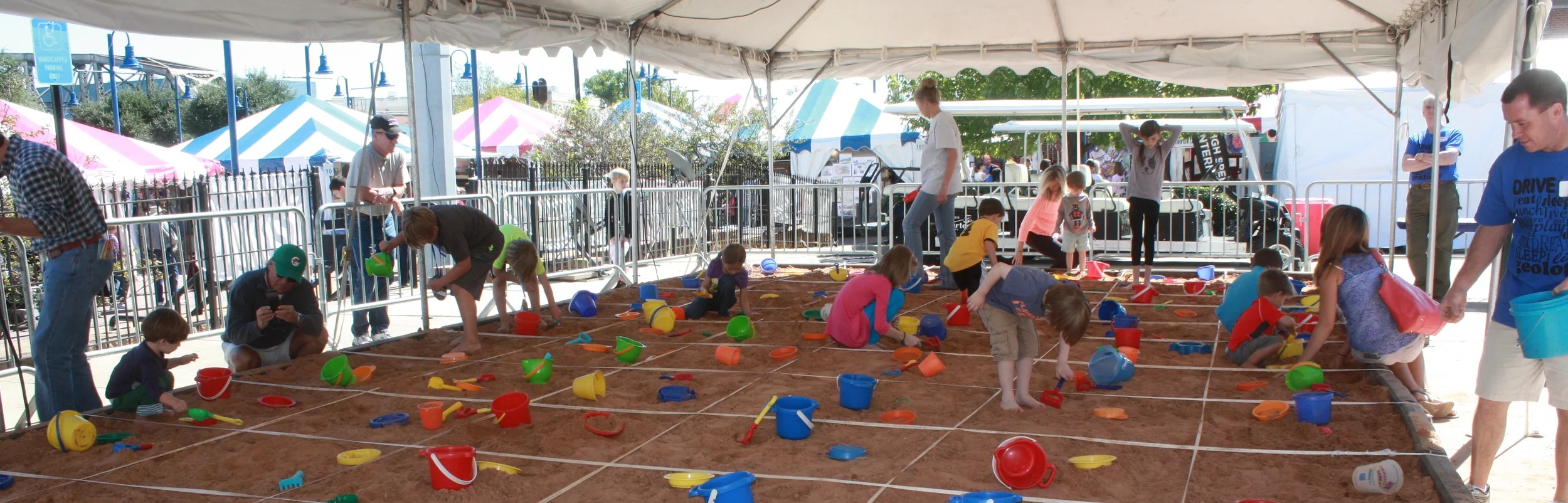 Mock Dig at the Red River Revel in 2014. Photo by Brenda Pender.