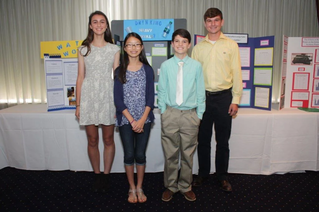 Science Fair Winners attended the Shreveport Geological Society luncheon meeting in May 2015.