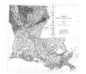 Geologic Map of Louisiana, Graphic Scale