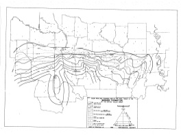Set of nine (9) Maps and One Cross-Section Depicting the Regional Stratigraphic Analysis of the Cotton Valley Group of the Upper Gulf Coast Plain