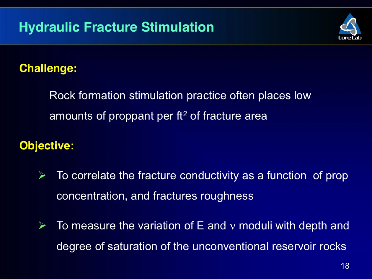 Corelab - Hydrocarbon Exploitation the role of Laboratory Geomechanics - Igor Faoro - Slide 18.jpg