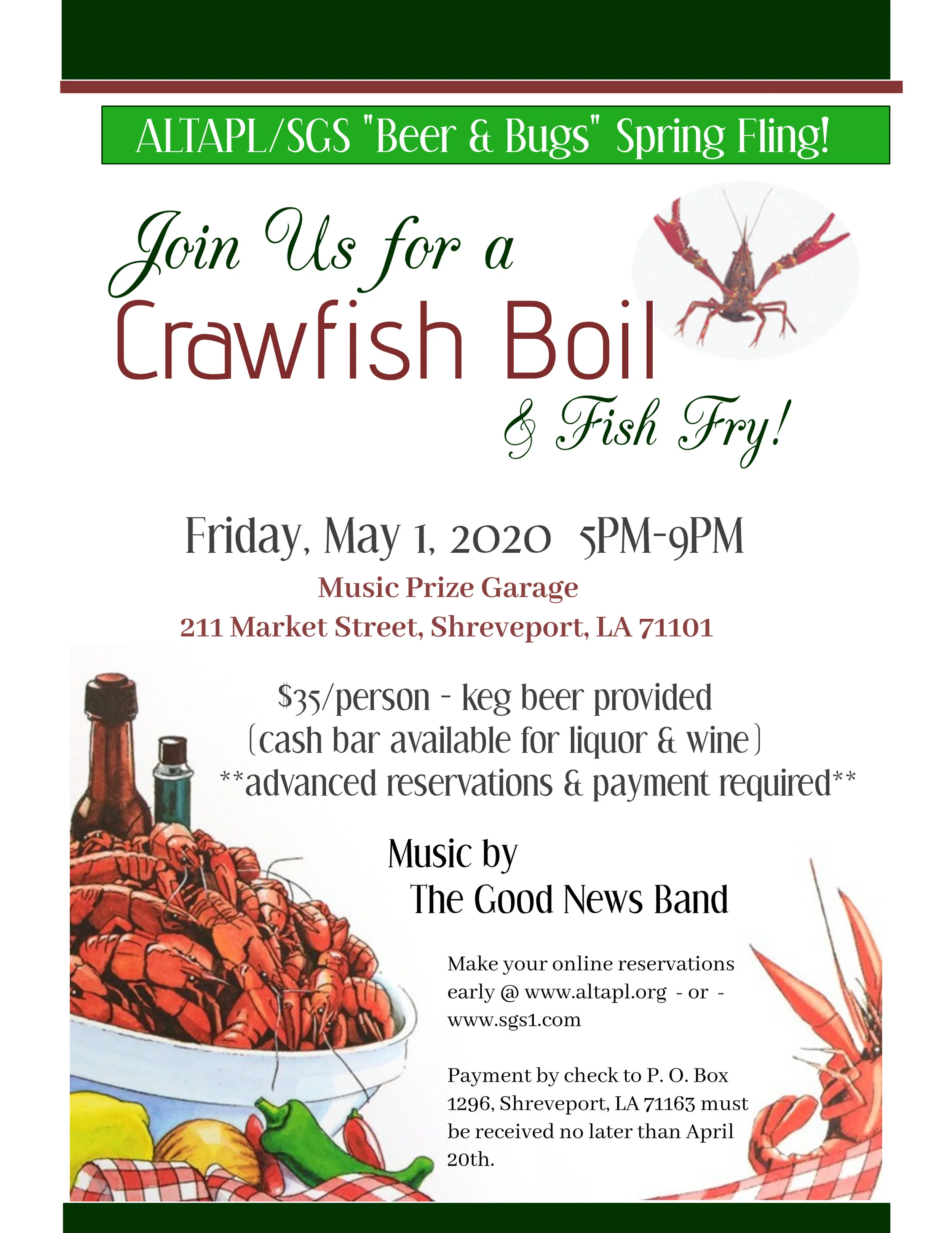 ALTAPL/SGS "Beer &amp; Bugs" Spring Fling