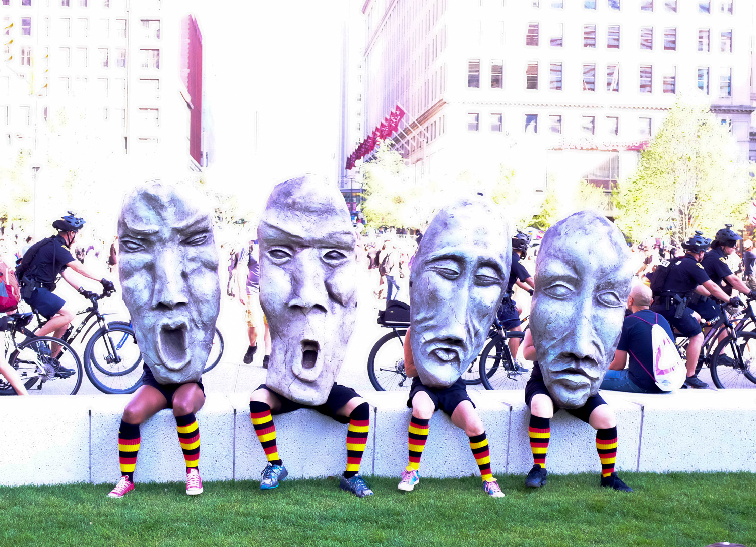 At the RNC in Cleveland, 2016. Public Square.