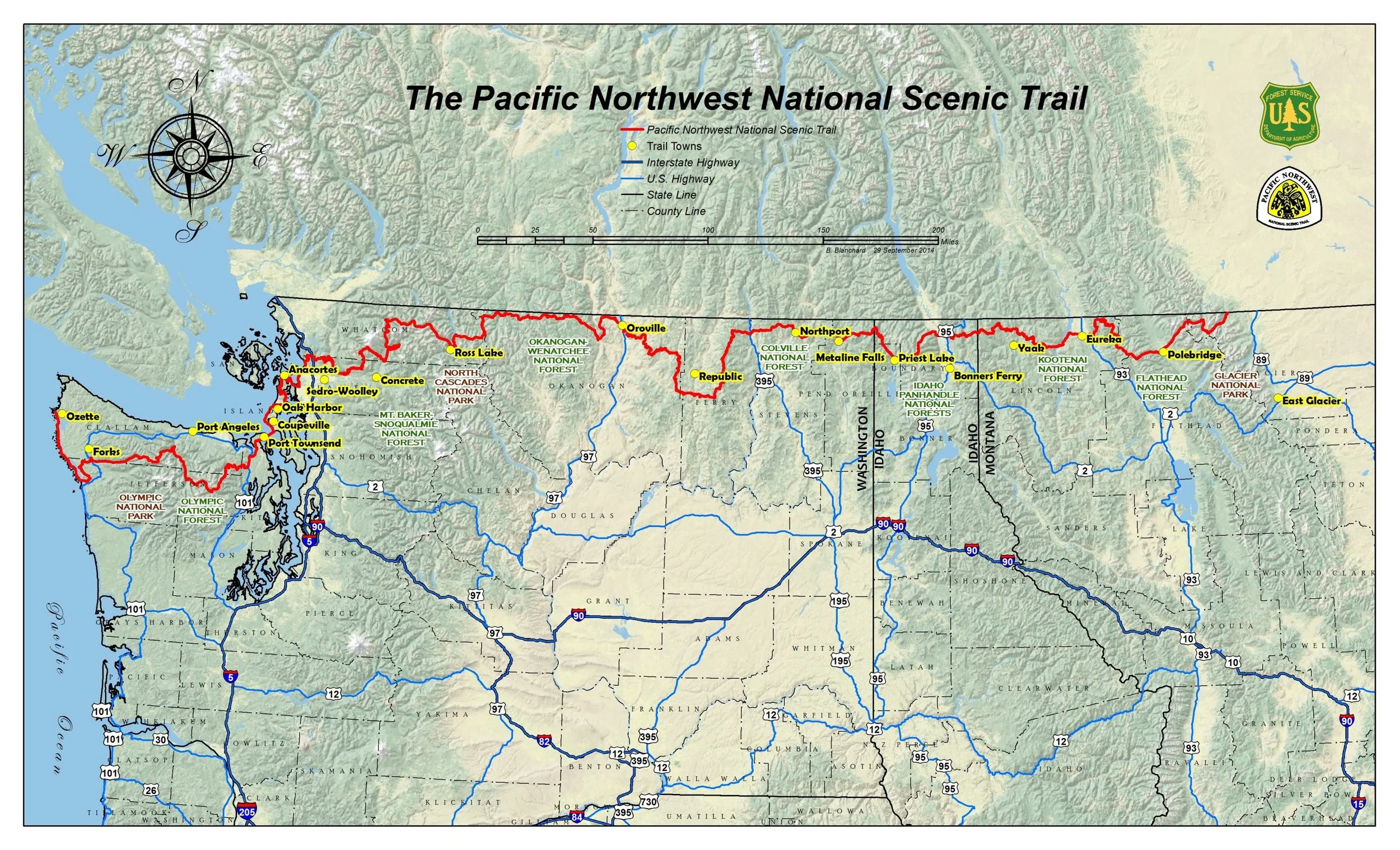 8. The Pacific Northwest Trail , March 14, 2019.