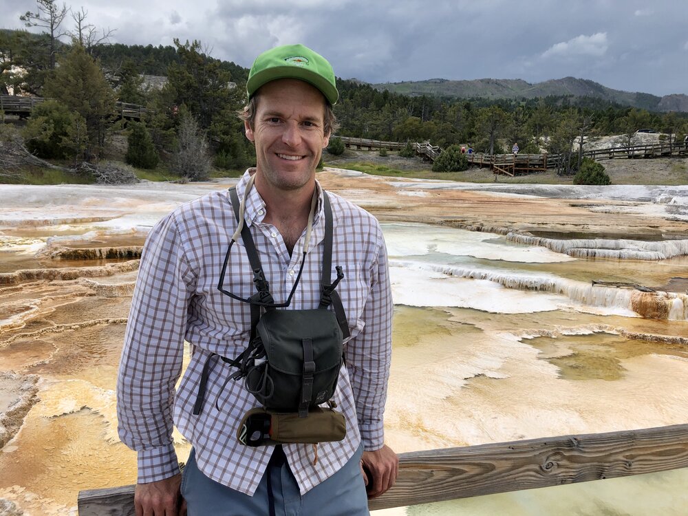 Elliott Woods at Mammoth Hot Springs, Wyoming, 2019