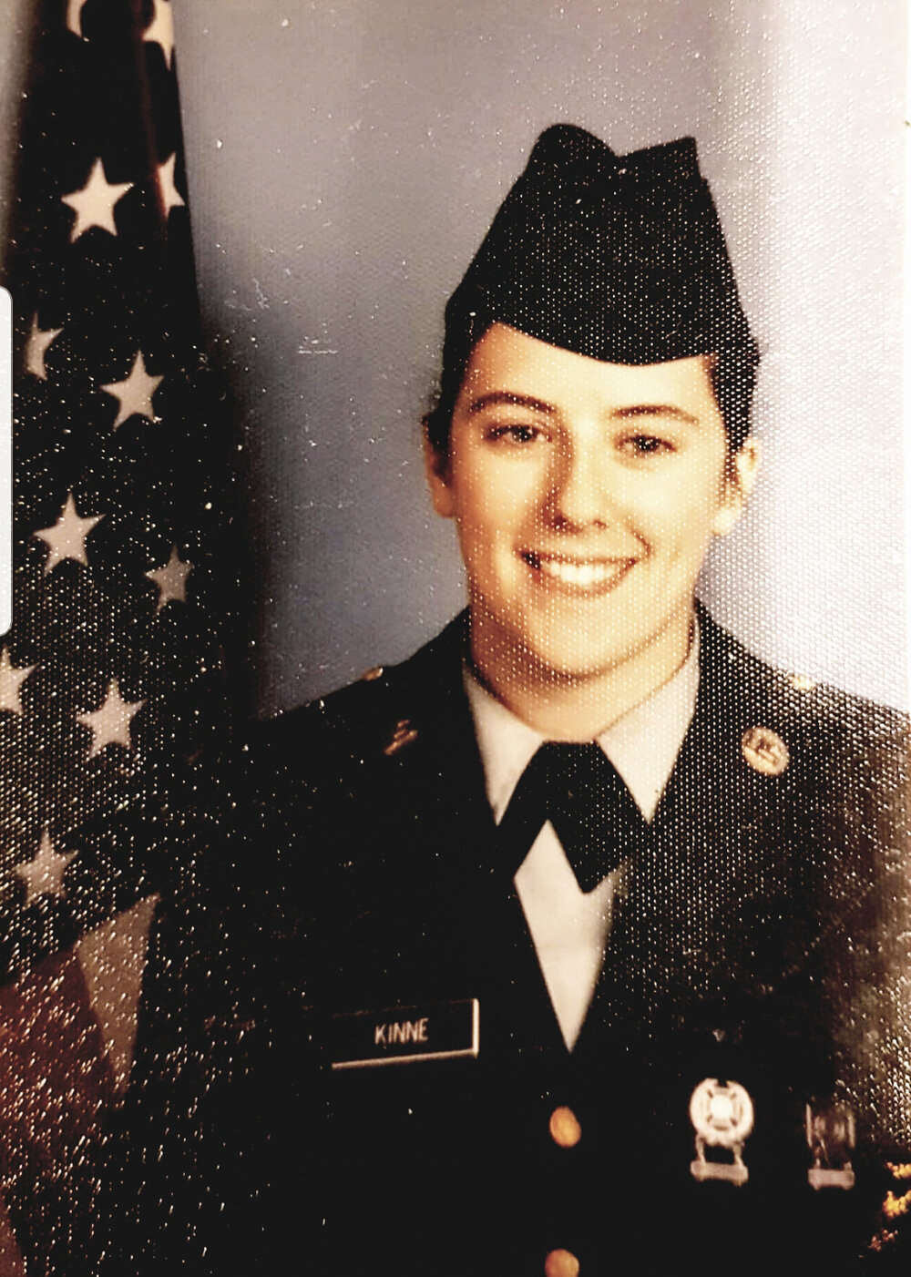 Adrienne Kinne just after basic training in 1994.