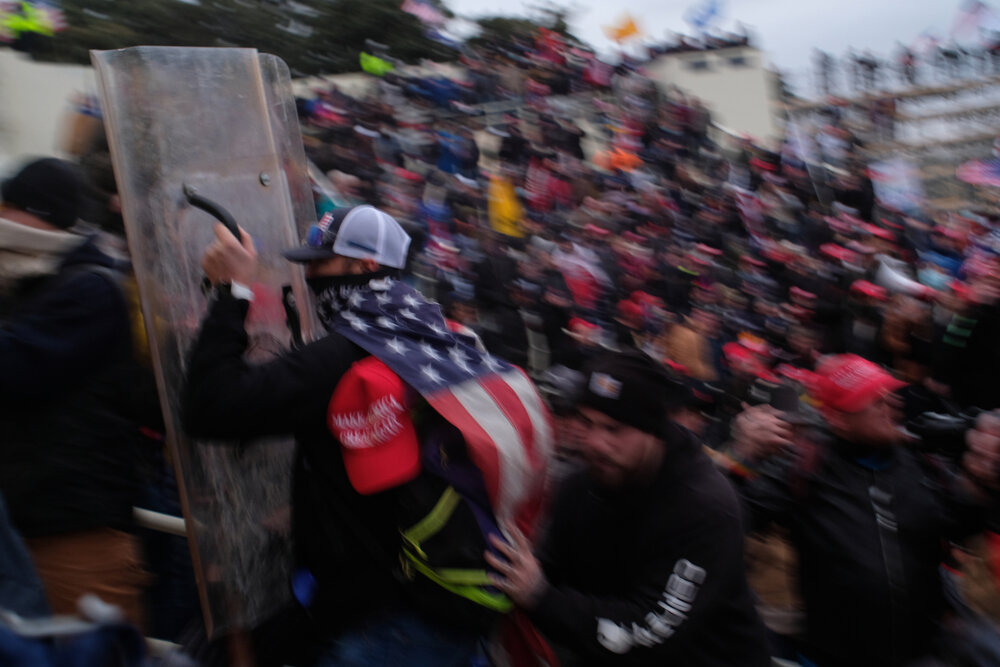 West Portico of the U.S. Capitol, January 6th, 2021.