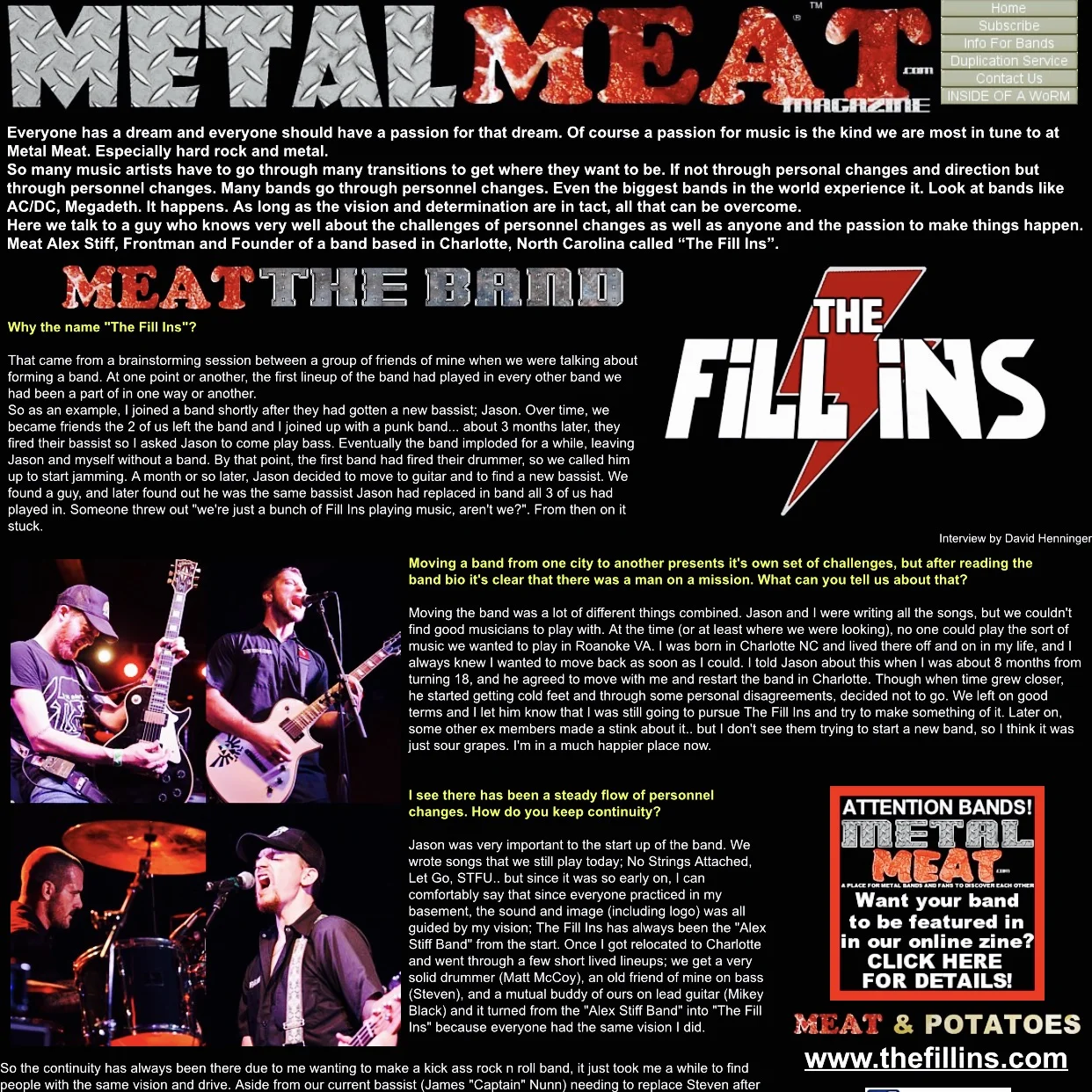 METAL MEAT Interview - Nov. 2016