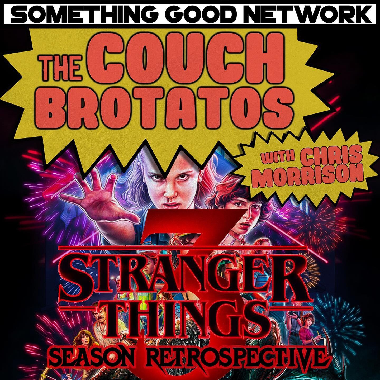 Our STRANGER THINGS retrospective rapped up yesterday on THE COUCH BROTATOS with our SEASON 3 breakdown! Take a listen on any podcast platform 🔥LINK IN BIO🔥
👹👹👹
This week, Alex and Chris wrap up their Stranger Things retrospective gearing up for