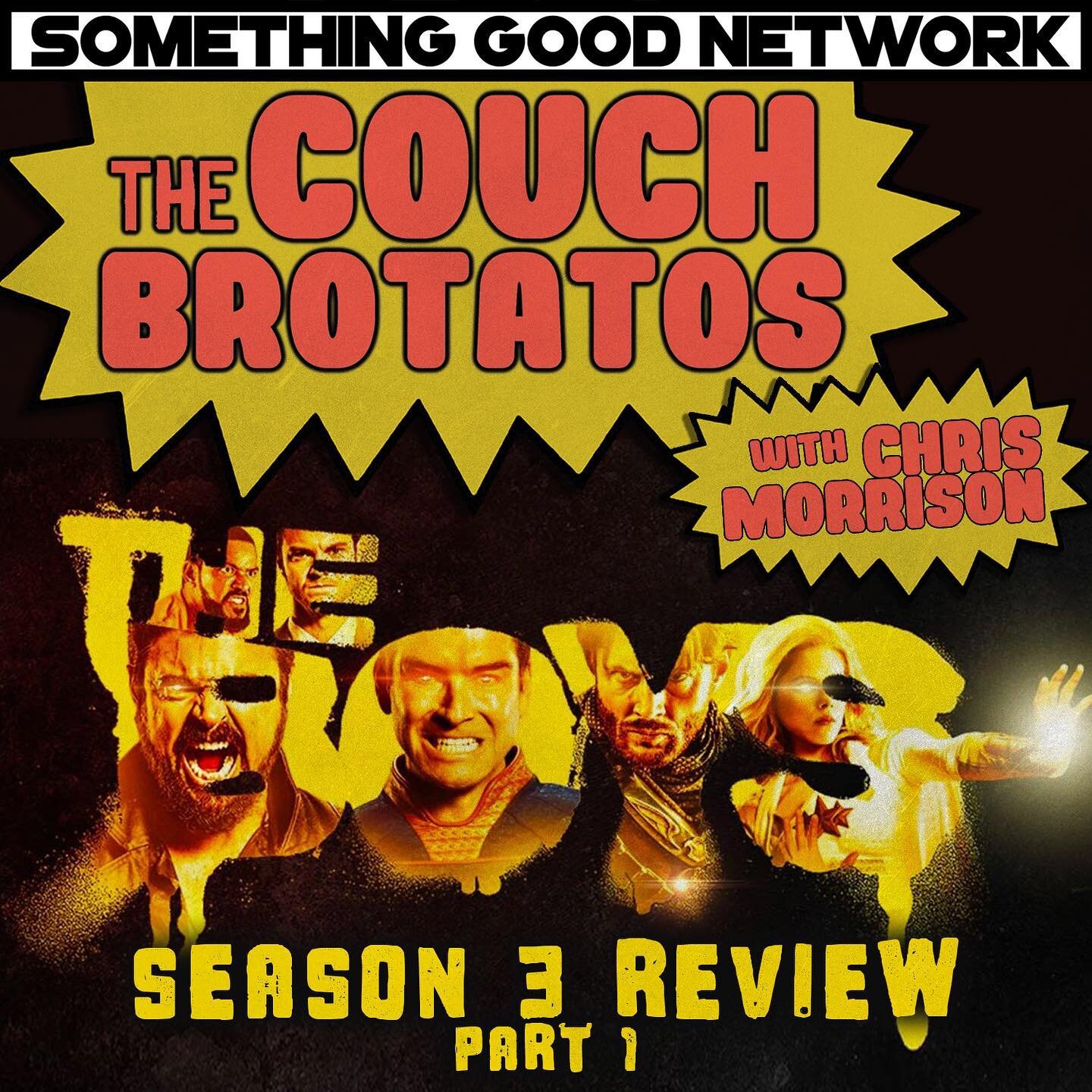 A new episode of 📺THE COUCH BROTATOS📺 is out now! ➡️LINK IN THE BIO💀
💣🔥💥🤯
We waited a few years but here it is; THE BOYS - SEASON 3! Take a trip with us back to the world of real superheroes as Hughie and 'the boys' try to take down Homelander